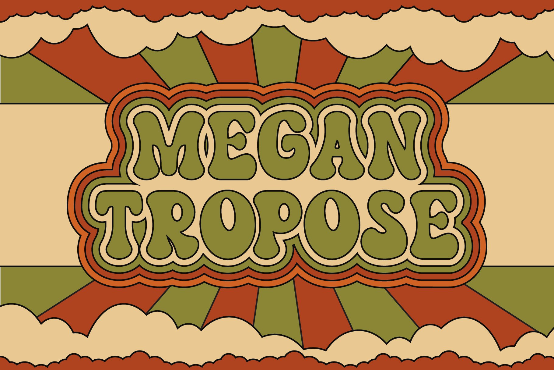 Przykład czcionki Megantropose