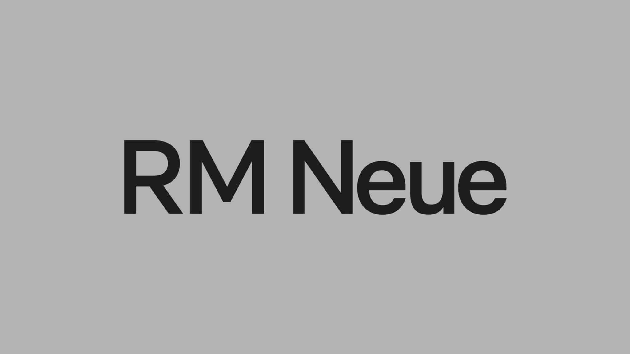 Przykład czcionki RM Neue Regular