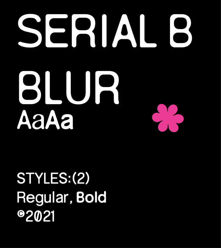 Przykład czcionki Serial B Bold