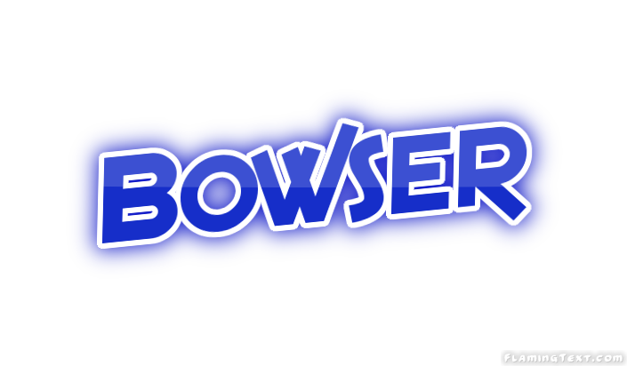 Przykład czcionki Bowser