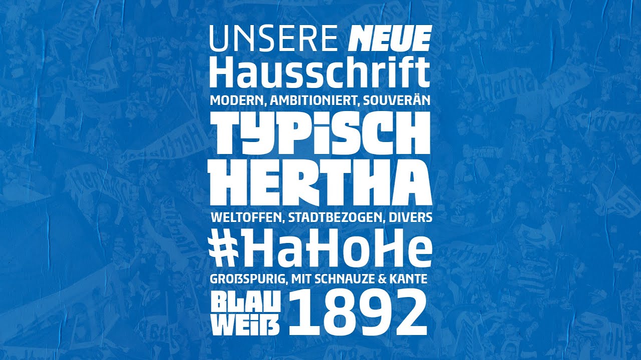 Przykład czcionki Hertha BSC