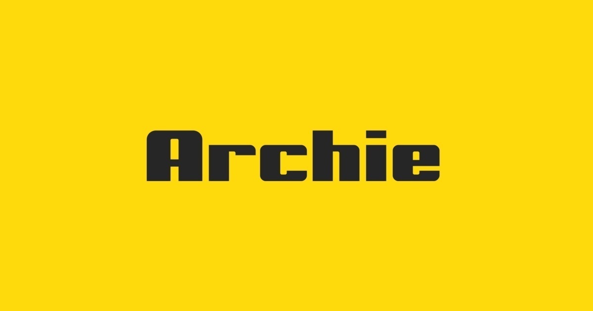 Przykład czcionki Archie Sans