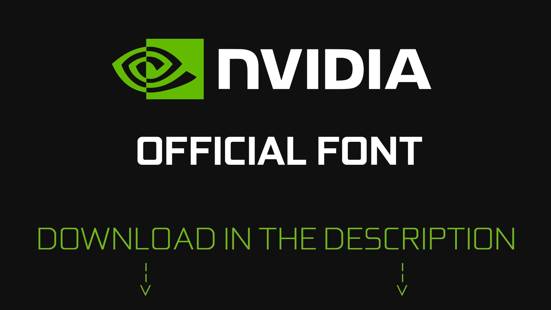 Przykład czcionki Nvidia Sans