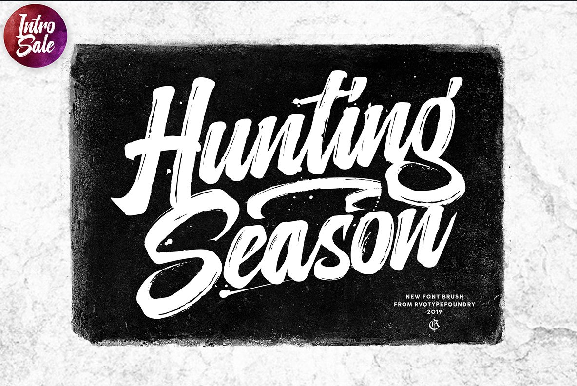 Przykład czcionki Hunting Season