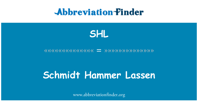 Przykład czcionki Schmidt Hammer Lassen