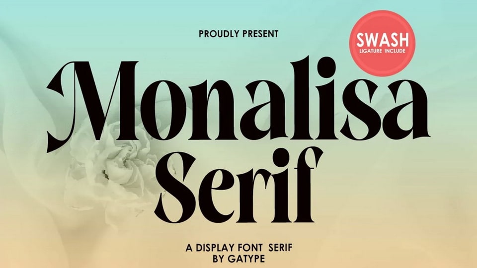 Przykład czcionki Monalisa Serif