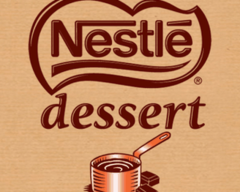 Przykład czcionki Nestle Dessert