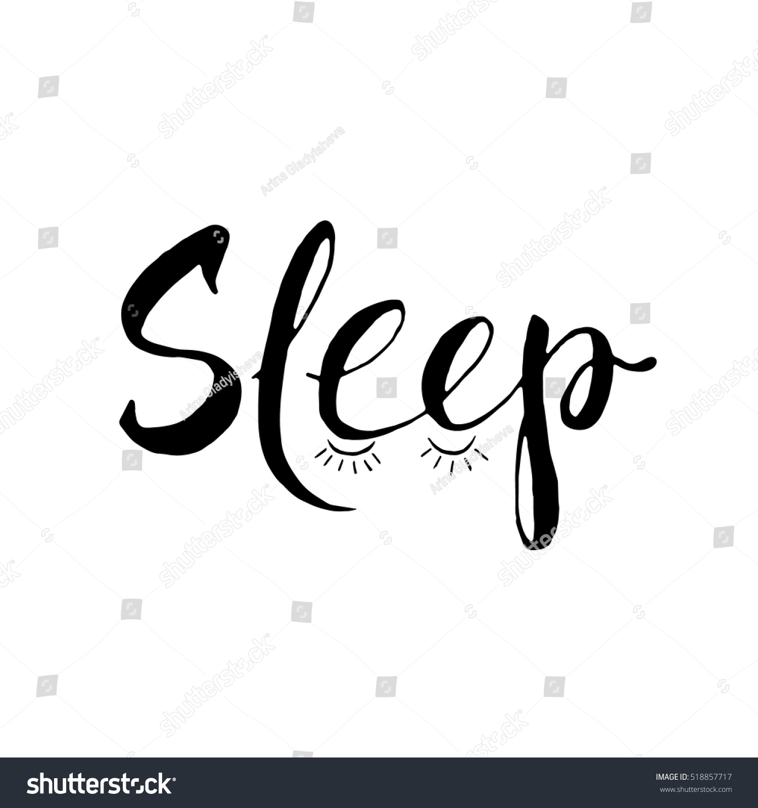 Przykład czcionki Sleep