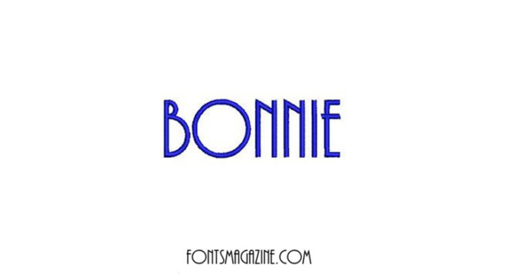 Przykład czcionki Bonnie