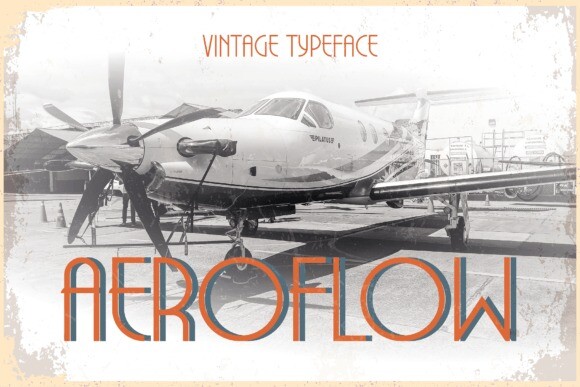 Przykład czcionki Aeroflow