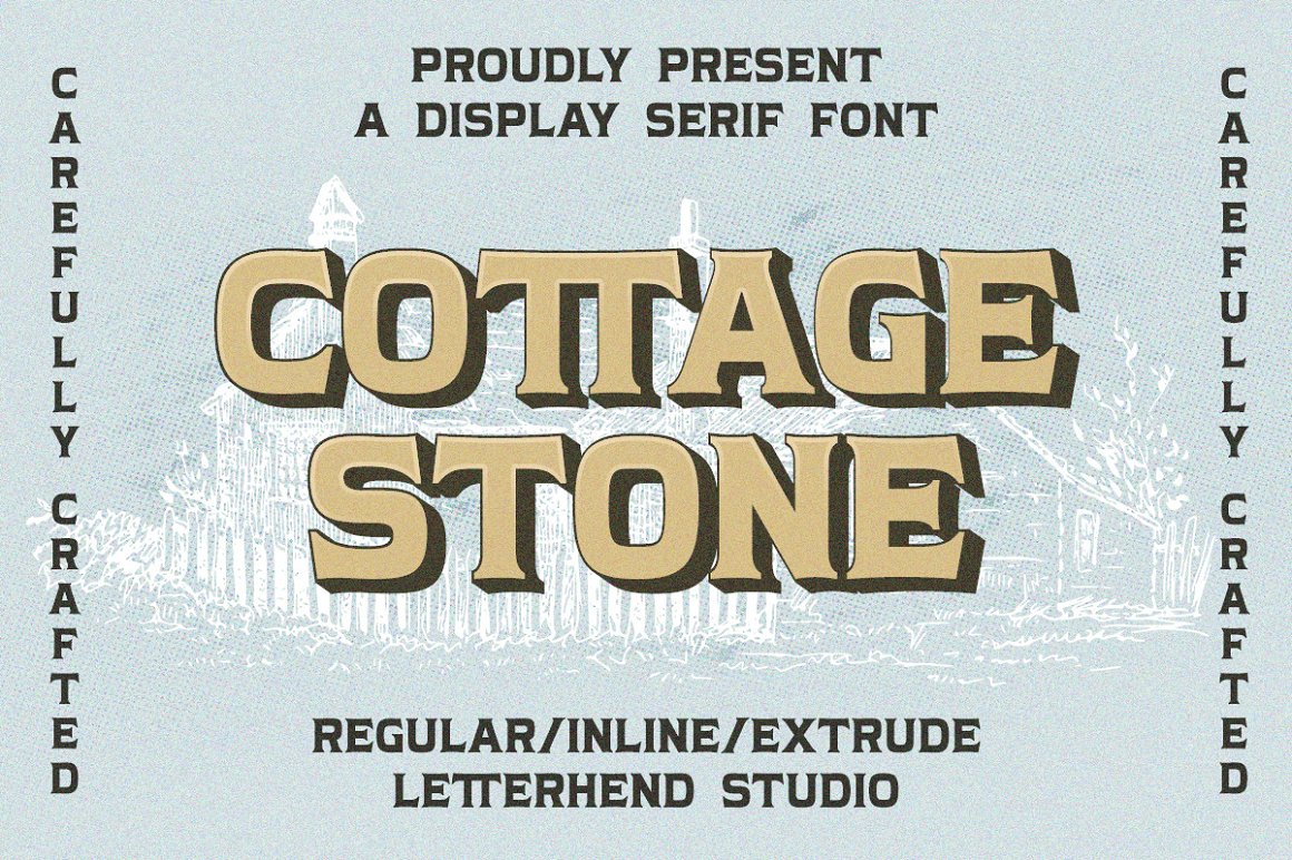 Przykład czcionki Cottage Stone