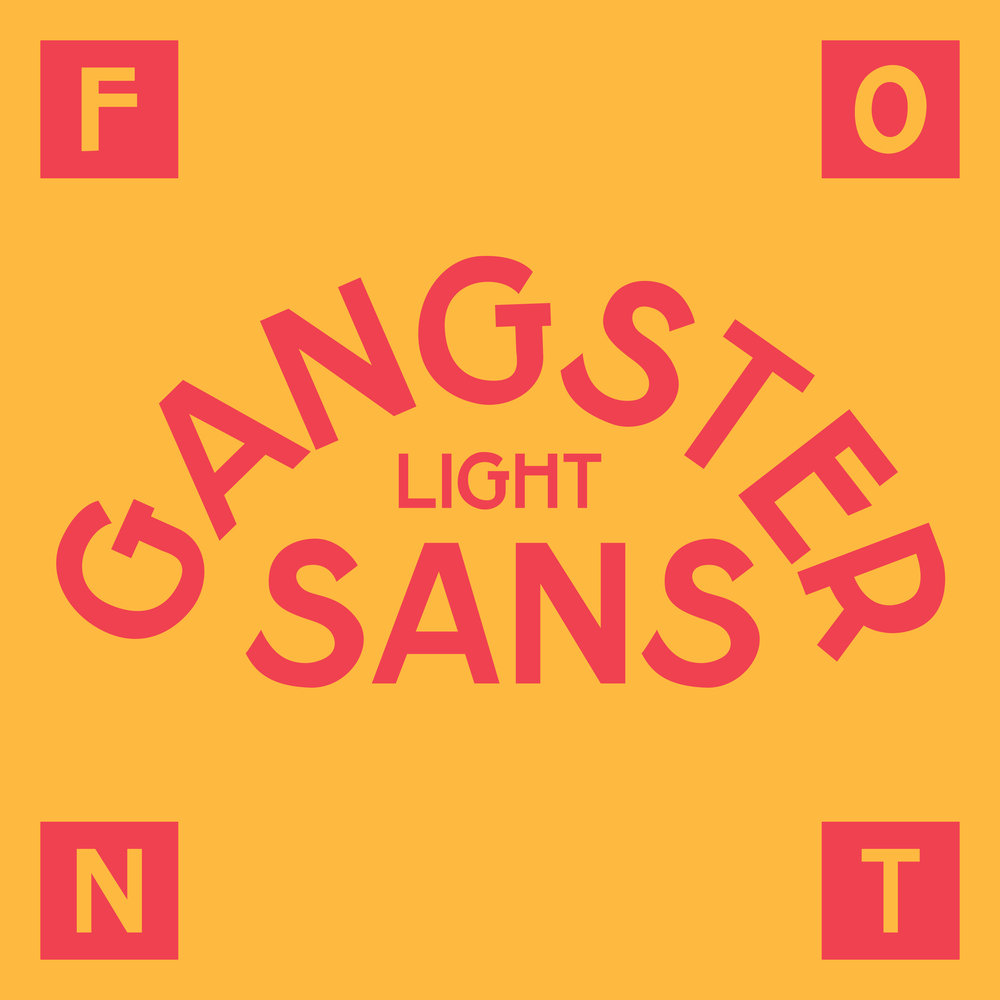 Przykład czcionki Gangster Sans