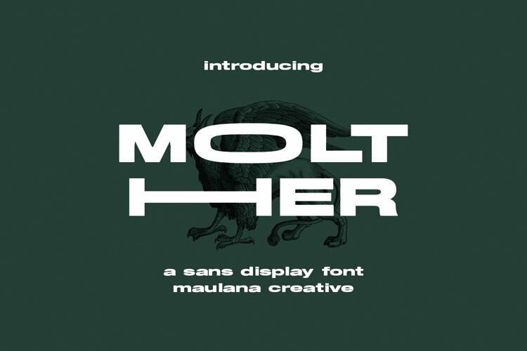 Przykład czcionki Molther
