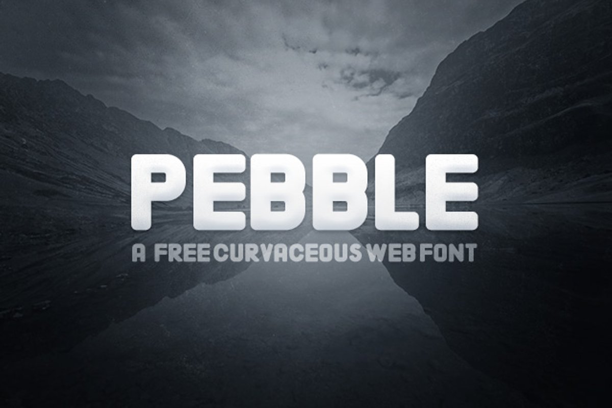Przykład czcionki Pebble Italic