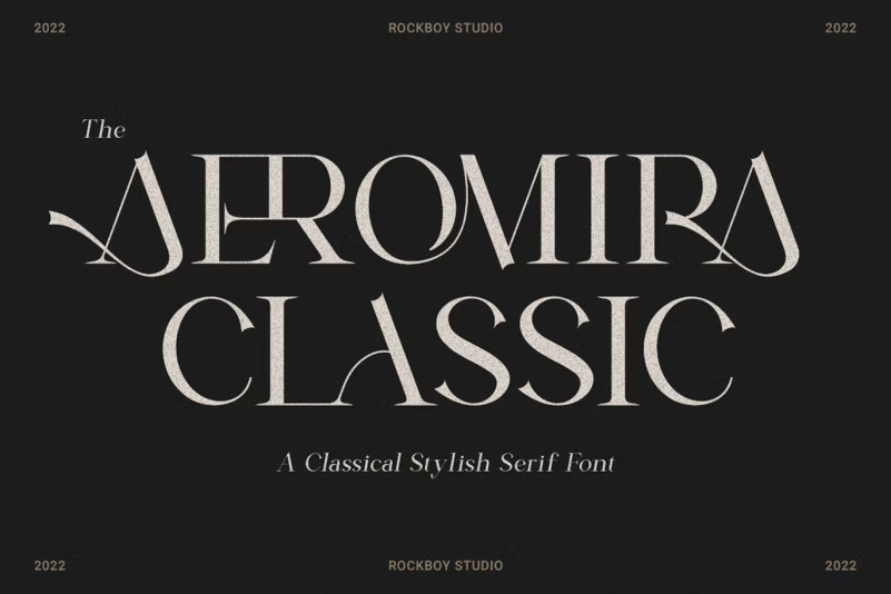 Przykład czcionki Aeromira Classic