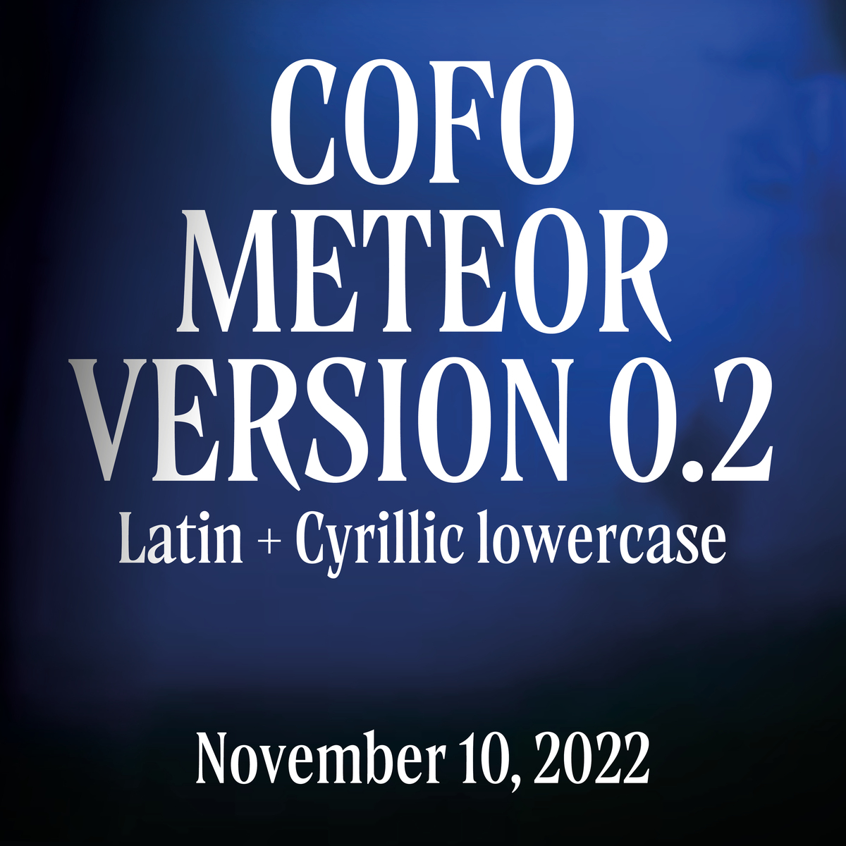 Przykład czcionki CoFo Meteor V0.2