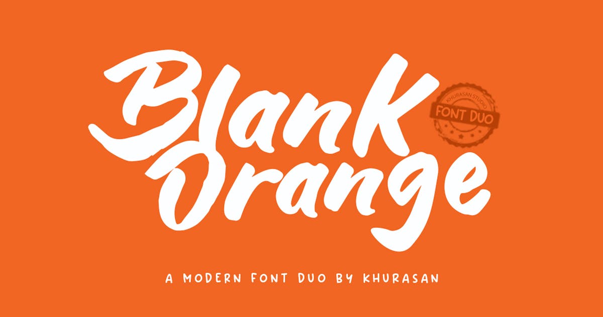 Przykład czcionki Blank Orange Display