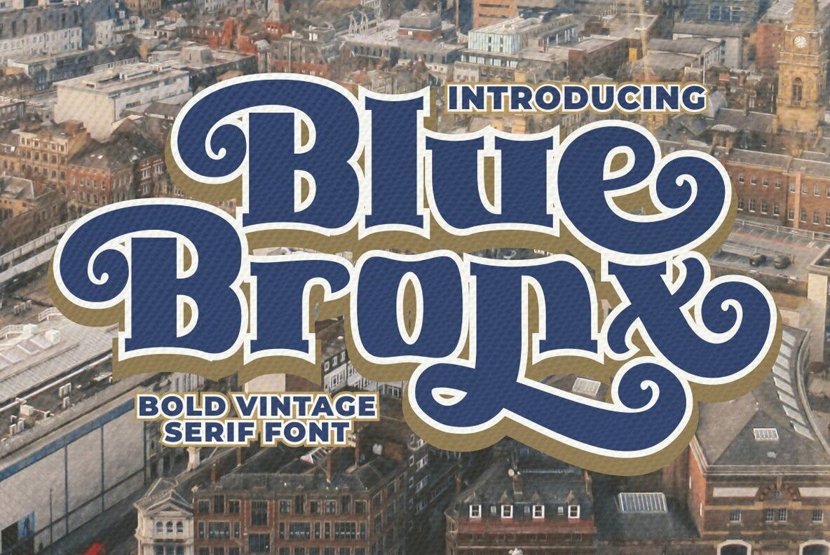 Przykład czcionki Blue Bronx