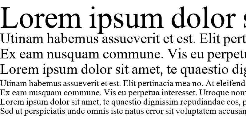 Przykład czcionki Daviad Italic