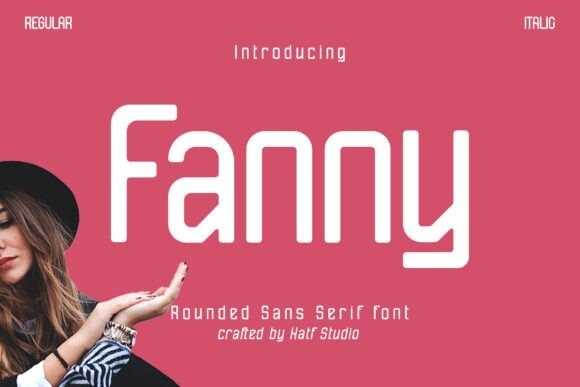 Przykład czcionki Fanny