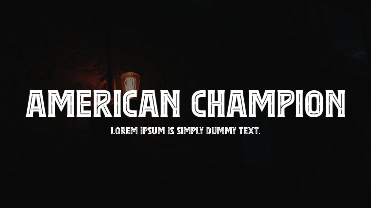 Przykład czcionki American Champion