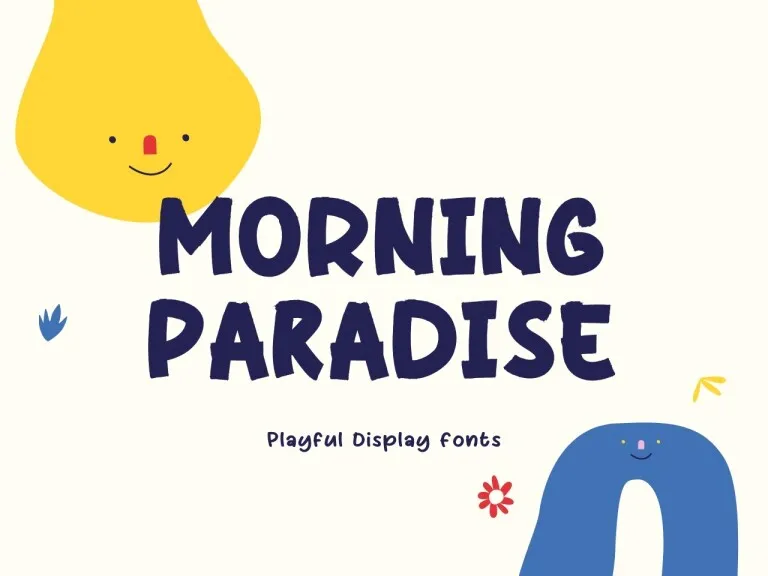 Przykład czcionki Morning Paradise