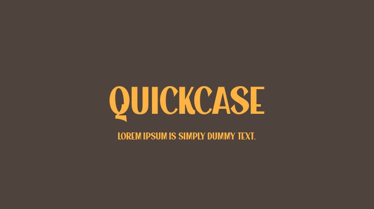 Przykład czcionki Quickcase