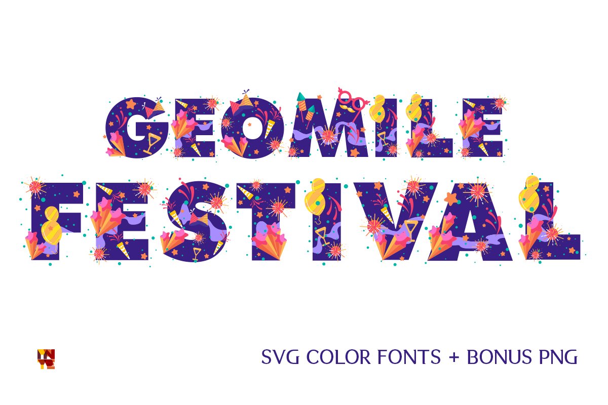 Przykład czcionki Geomile Festival