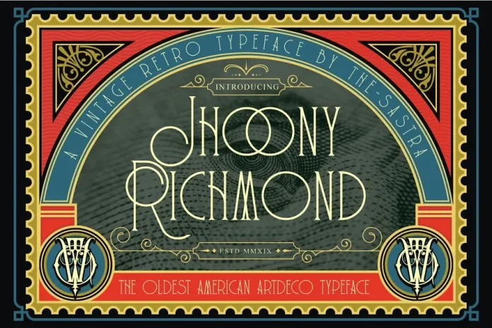 Przykład czcionki Jhoony Richmond