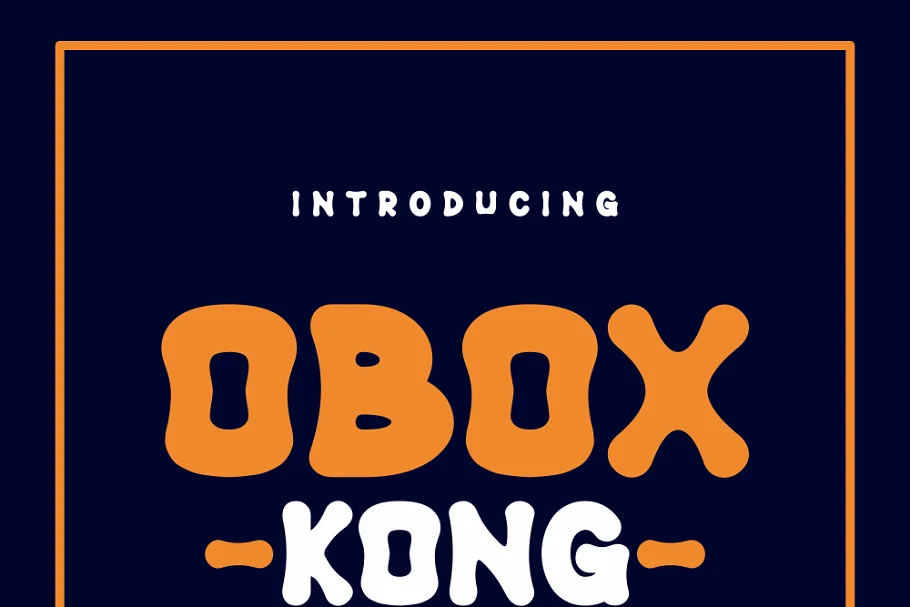 Przykład czcionki Obox Kong
