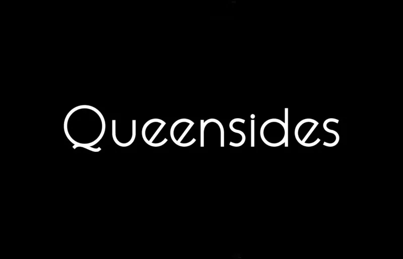Przykład czcionki Queensides