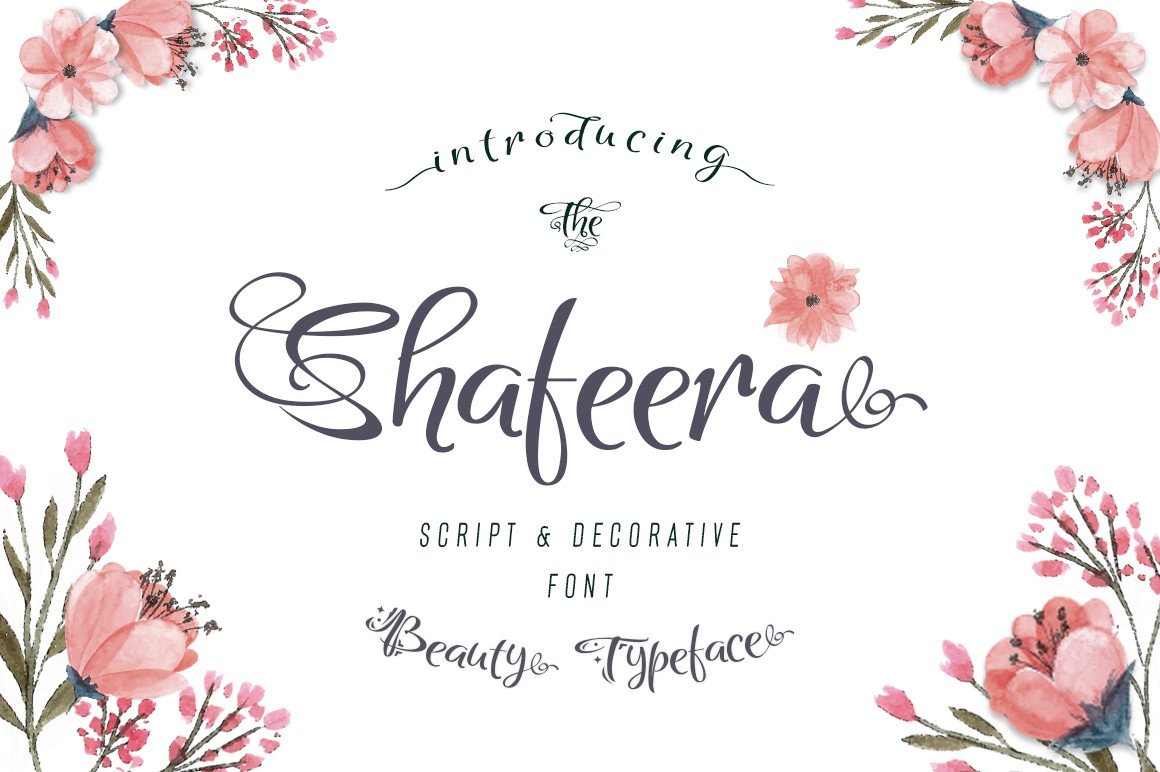 Przykład czcionki Shafeera Script