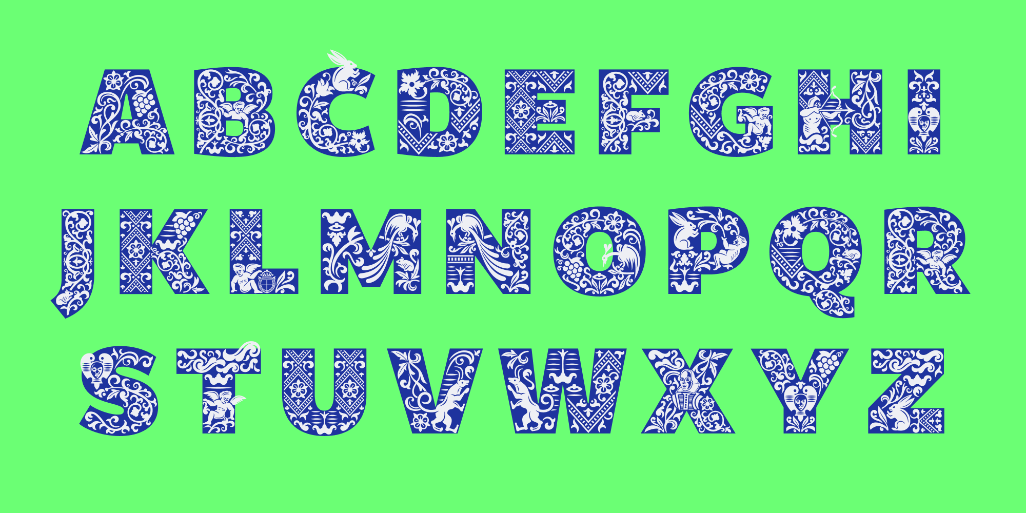 Przykład czcionki Amifer Bold Italic