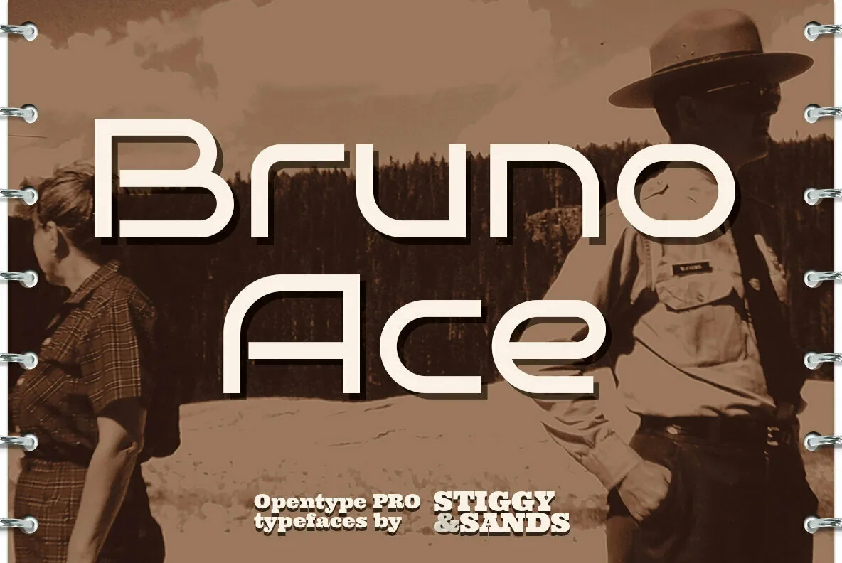 Przykład czcionki Bruno Ace