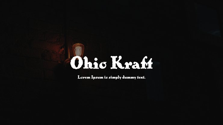 Przykład czcionki Ohio Kraft