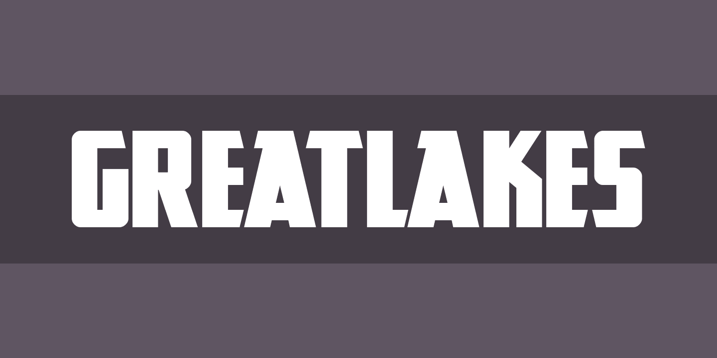 Przykład czcionki GreatLakes