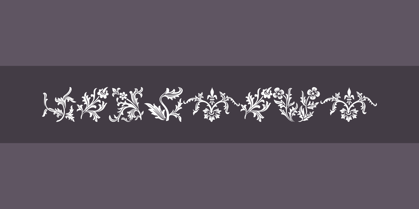 Przykład czcionki Floralia Regular