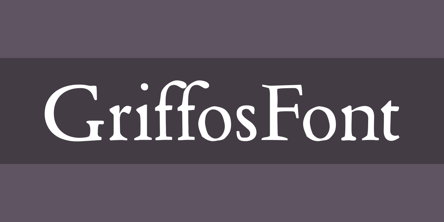 Przykład czcionki GriffosFont Regular