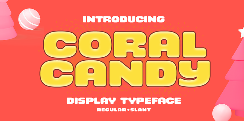 Przykład czcionki Coral Candy