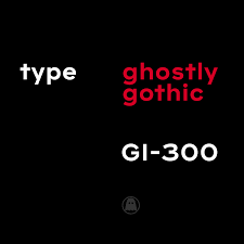 Przykład czcionki Ghostly Gothic Regular