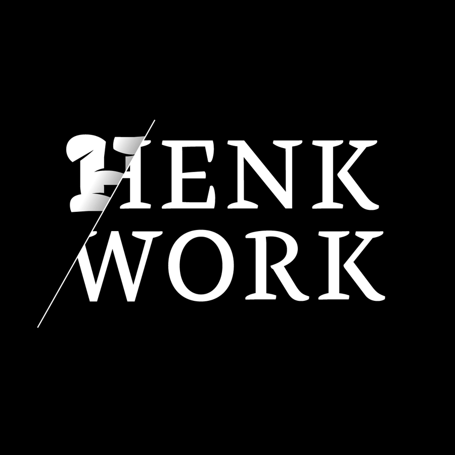 Przykład czcionki Henk Work Italic