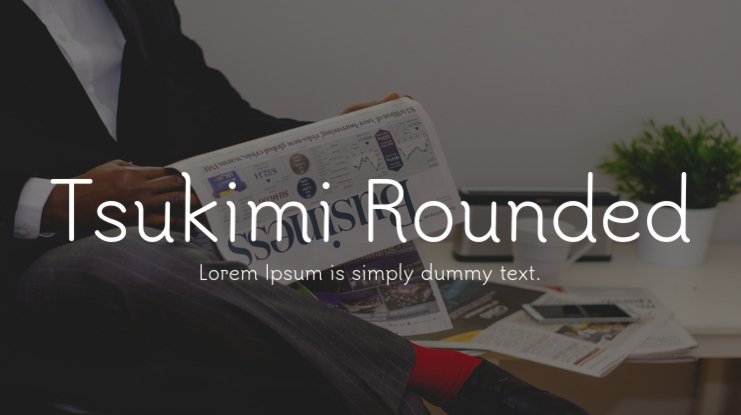 Przykład czcionki Tsukimi Rounded SemiBold
