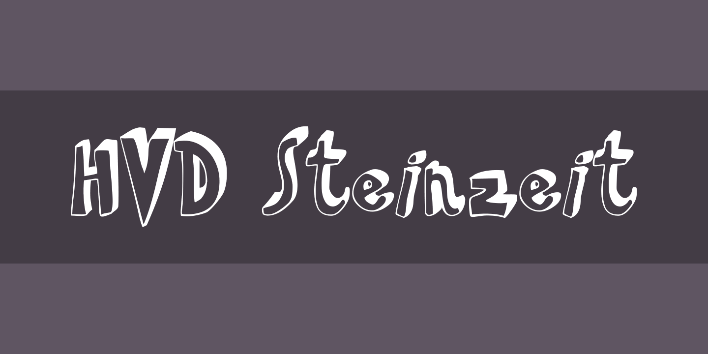 Przykład czcionki HVD Steinzeit
