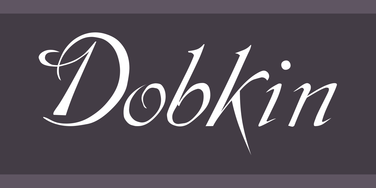 Przykład czcionki Dobkin