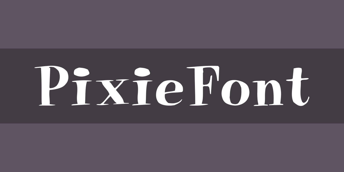 Przykład czcionki PixieFont
