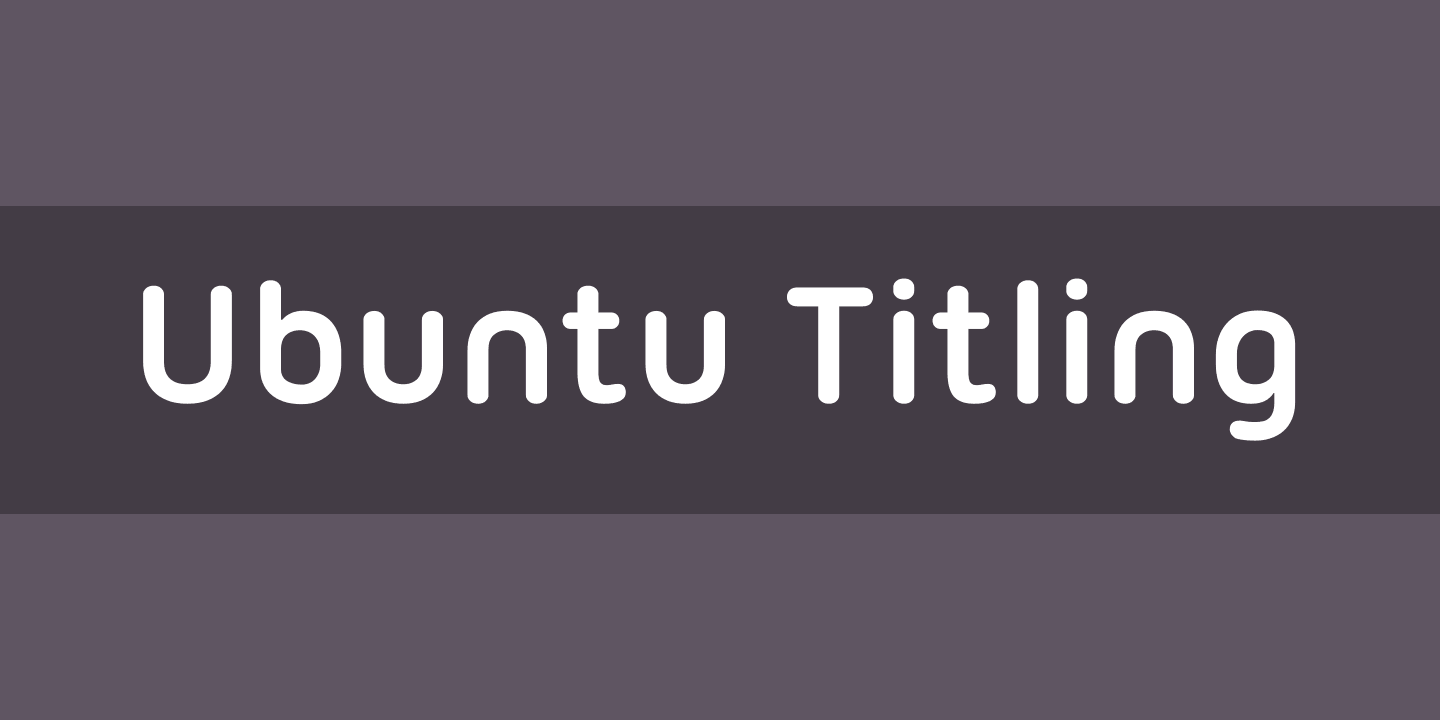 Przykład czcionki Ubuntu Titling