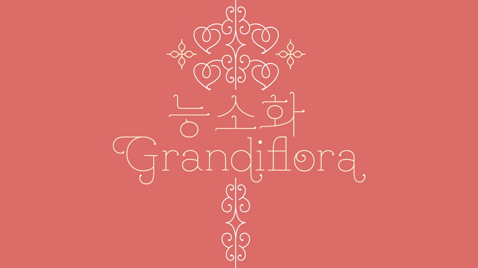 Przykład czcionki Grandiflora One