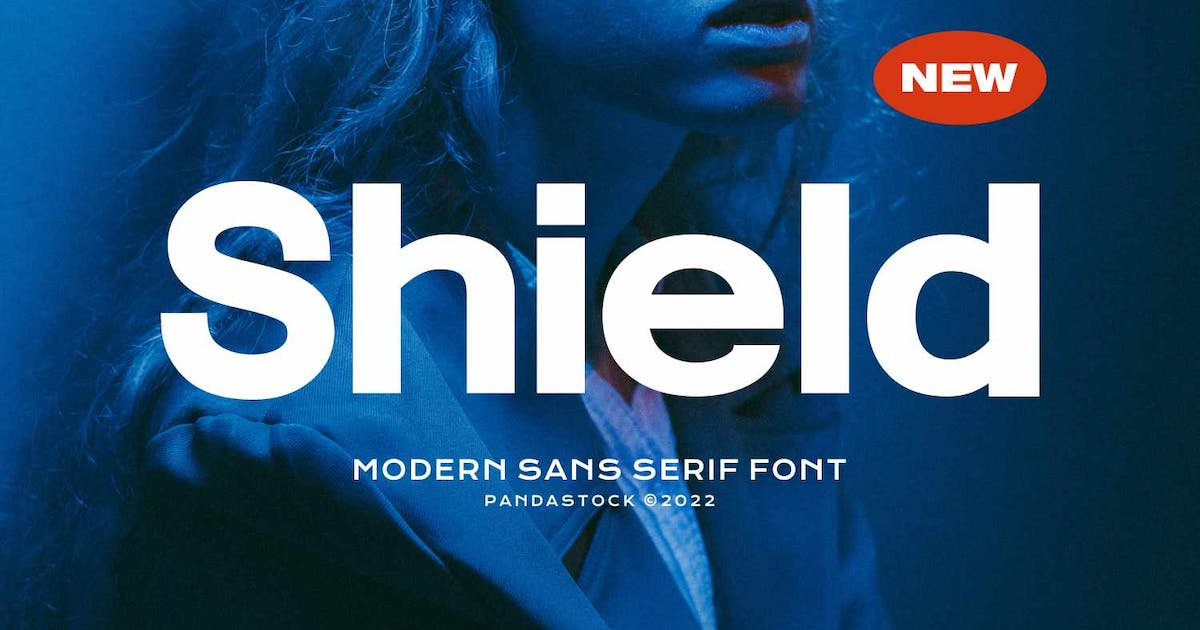 Przykład czcionki Shield Sans