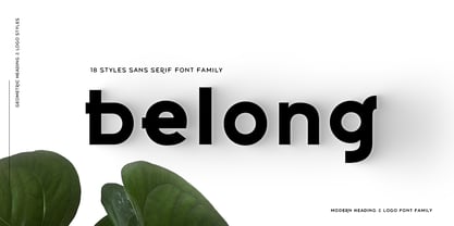 Przykład czcionki Belong Sans