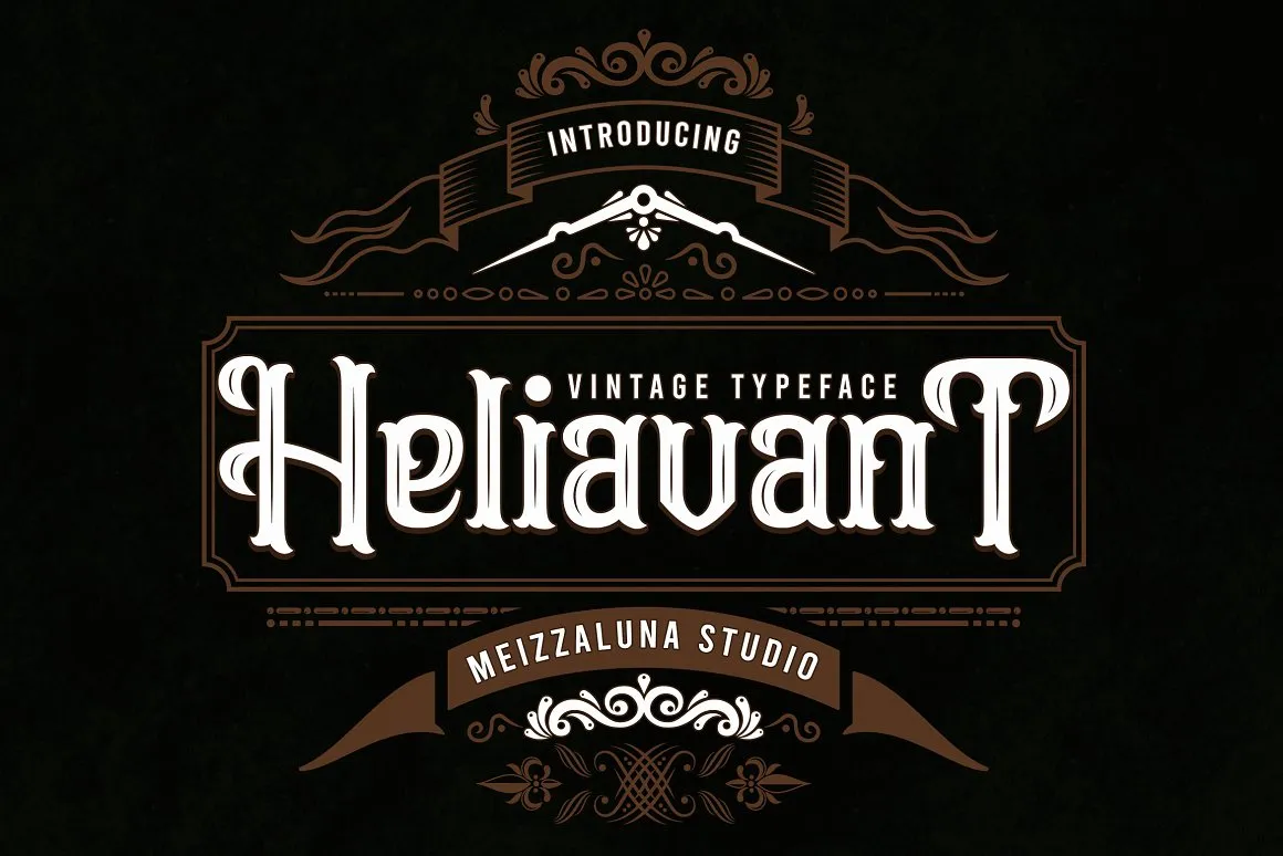 Przykład czcionki Heliavant Italic